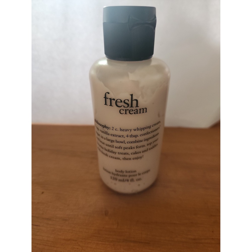 Philosophy Fresh Cream Body Lotion 4 oz / 120 ml Moisturizer Travel Size New